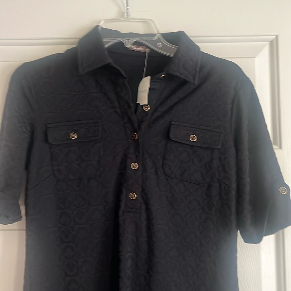 JMcLaughlin Yolanda Dress Jacquard Black XS